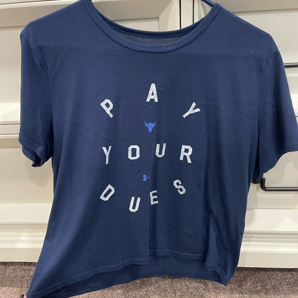 Under Armour Navy Blue Crop Top